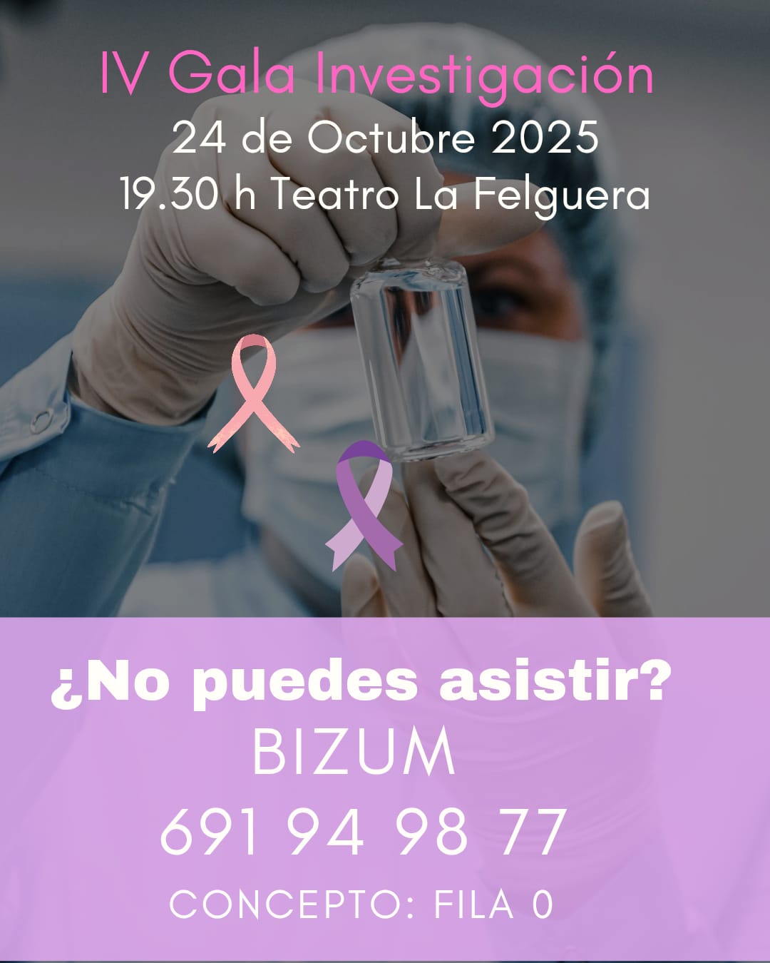 iv gala contra cancer octubre 2025 xti xtodos bizum